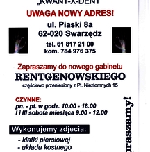 Pracownia Rentgenowska KWANT-X-DENT Roszczak Ryszard